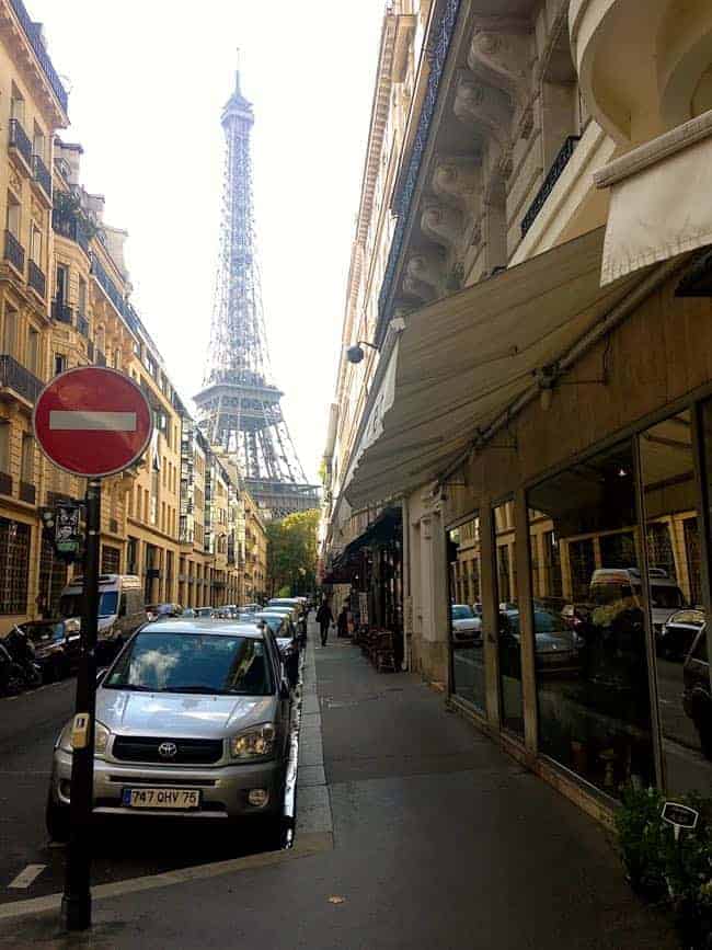 Eiffel Tower Peaking Through